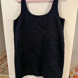 Banana Republic Navy Sleeveless Linen Tank dress